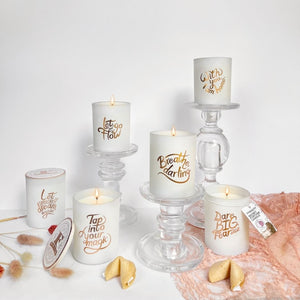 Secret Fortune Candle: Let go and flow.